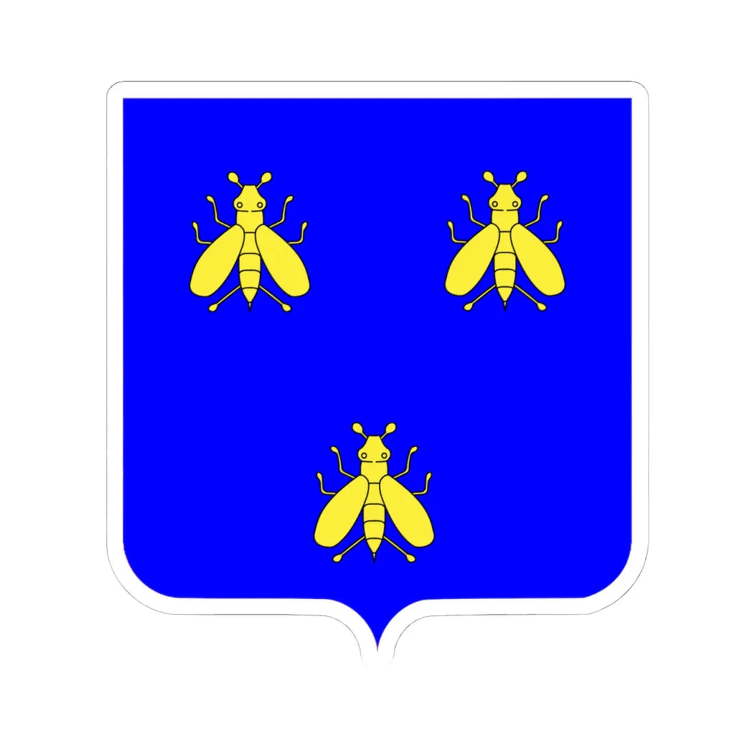 Coa fam ITA Barberini (Italy) (Coat of Arms) STICKER Vinyl Kiss-Cut Decal 4 Inch White - The Sticker Space