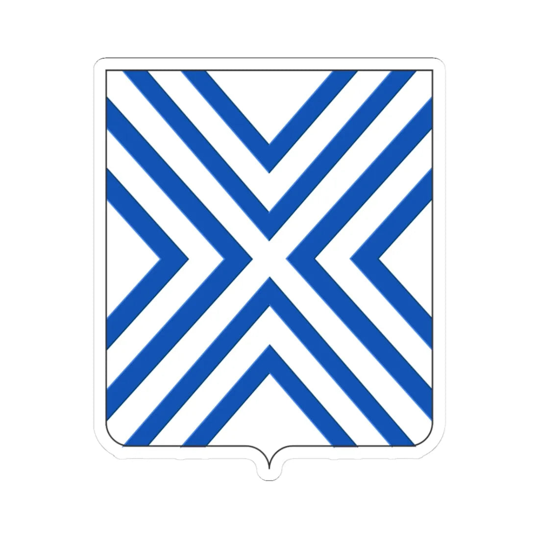 COA fam ITA Bortolazzi (Italy) (Coat of Arms) STICKER Vinyl Kiss-Cut Decal 3 Inch White - The Sticker Space