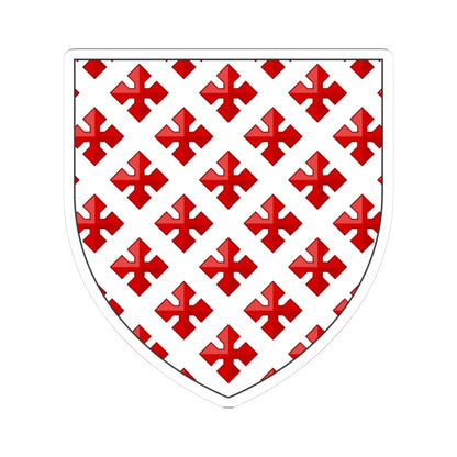 Coa fam ITA Cavalcanti 2 HrM (Italy) (Coat of Arms) STICKER Vinyl Kiss-Cut Decal 3 Inch White - The Sticker Space