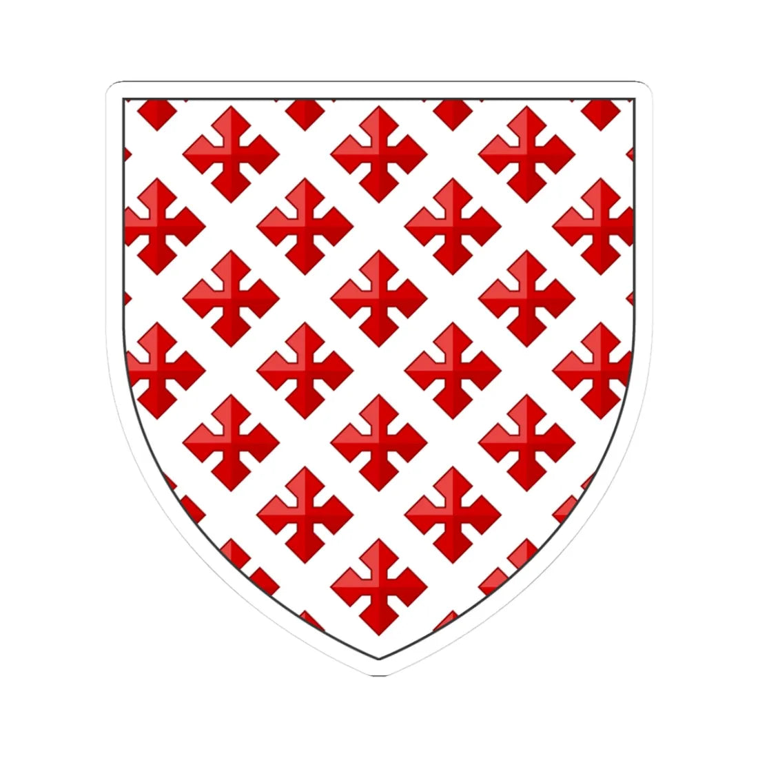 Coa fam ITA Cavalcanti 2 HrM (Italy) (Coat of Arms) STICKER Vinyl Kiss-Cut Decal - The Sticker Space