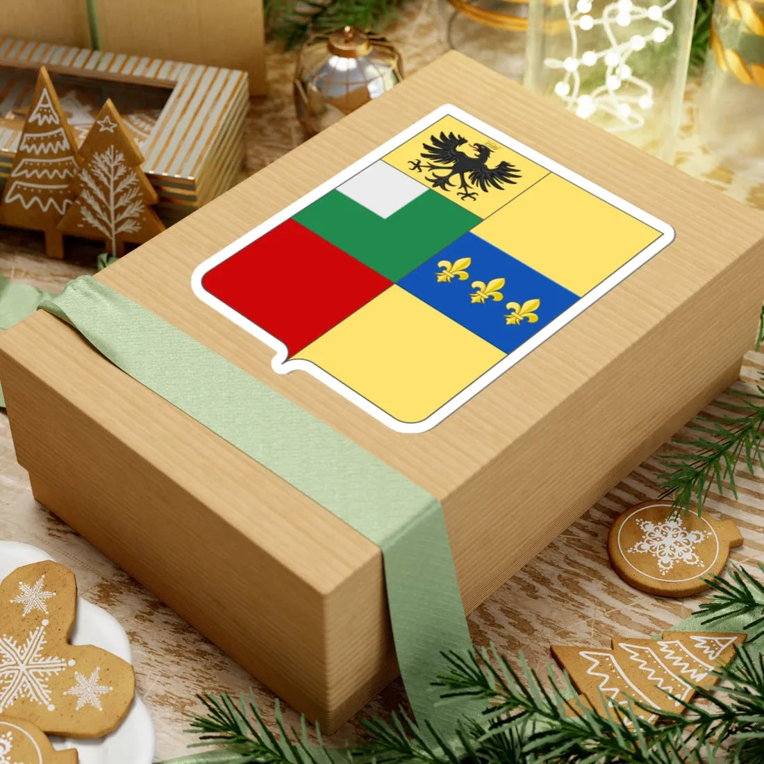 COA fam ITA Cigola (Italy) (Coat of Arms) STICKER Vinyl Kiss-Cut Decal - The Sticker Space