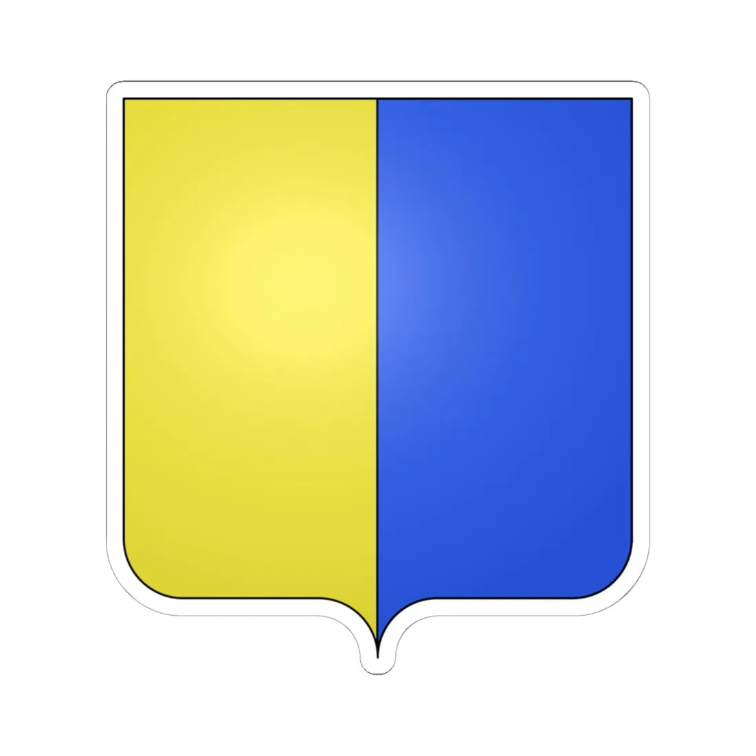 Coa fam ITA Corner (Italy) (Coat of Arms) STICKER Vinyl Kiss-Cut Decal 6 Inch White - The Sticker Space