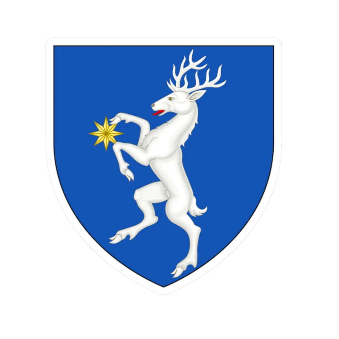 Coa fam ITA Pasquali HrM (Italy) (Coat of Arms) STICKER Vinyl Kiss-Cut Decal 2 Inch White - The Sticker Space