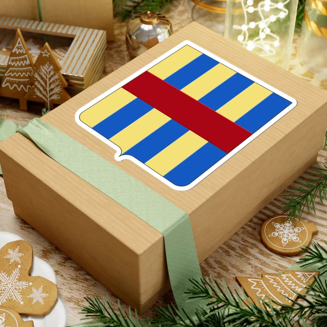 COA fam ITA Trevisan (Italy) (Coat of Arms) STICKER Vinyl Kiss-Cut Decal - The Sticker Space