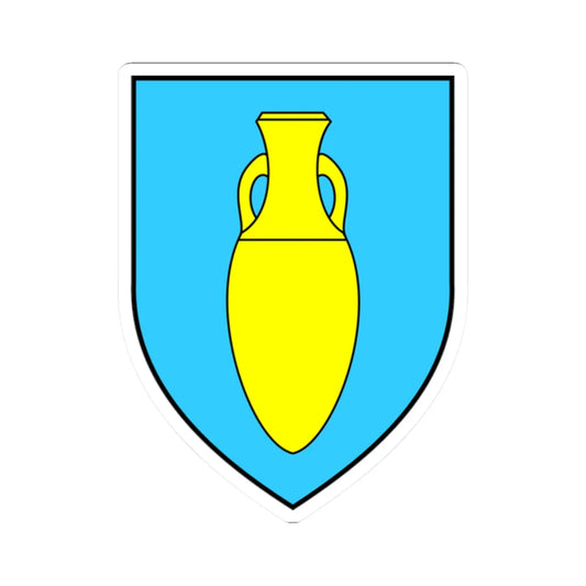 CoA Fazana-Croatia (Croatia) (Coat of Arms) STICKER Vinyl Kiss-Cut Decal 2 Inch White - The Sticker Space