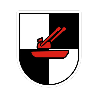 COA FlaRgt 10 (Germany) (Coat of Arms) STICKER Vinyl Kiss-Cut Decal 4 Inch White - The Sticker Space