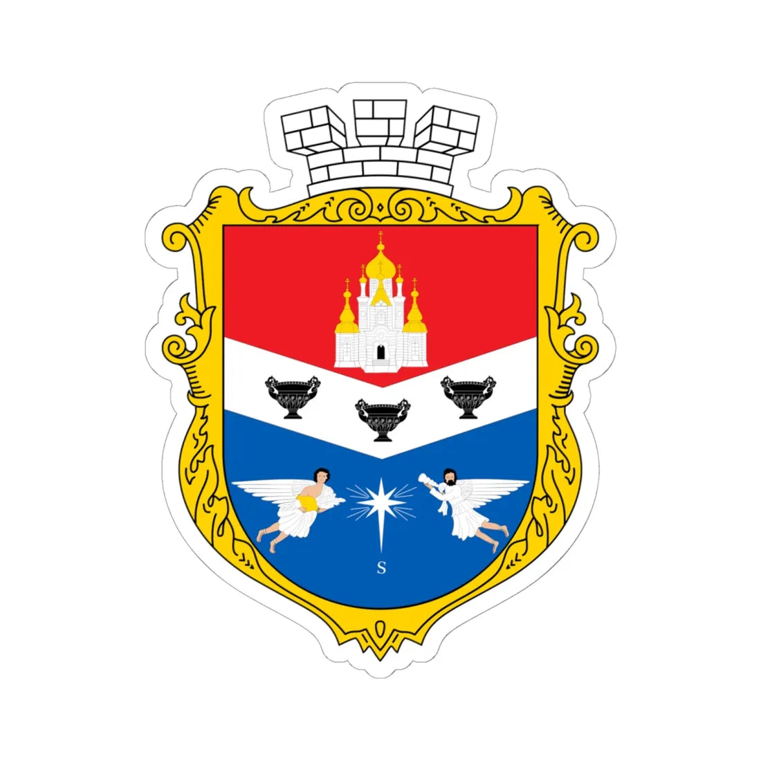 COA Foros Krym UHT (Russia) (Coat of Arms) STICKER Vinyl Kiss-Cut Decal - The Sticker Space