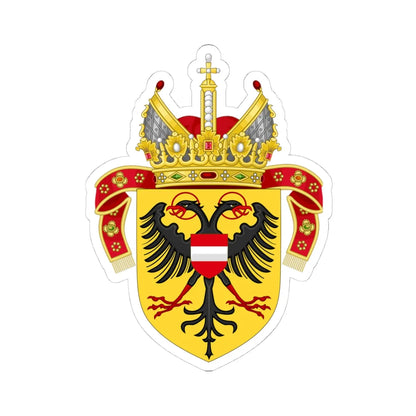 CoA Frederick III of Habsburg (Austria) (Coat of Arms) STICKER Vinyl Kiss-Cut Decal 4 Inch White - The Sticker Space
