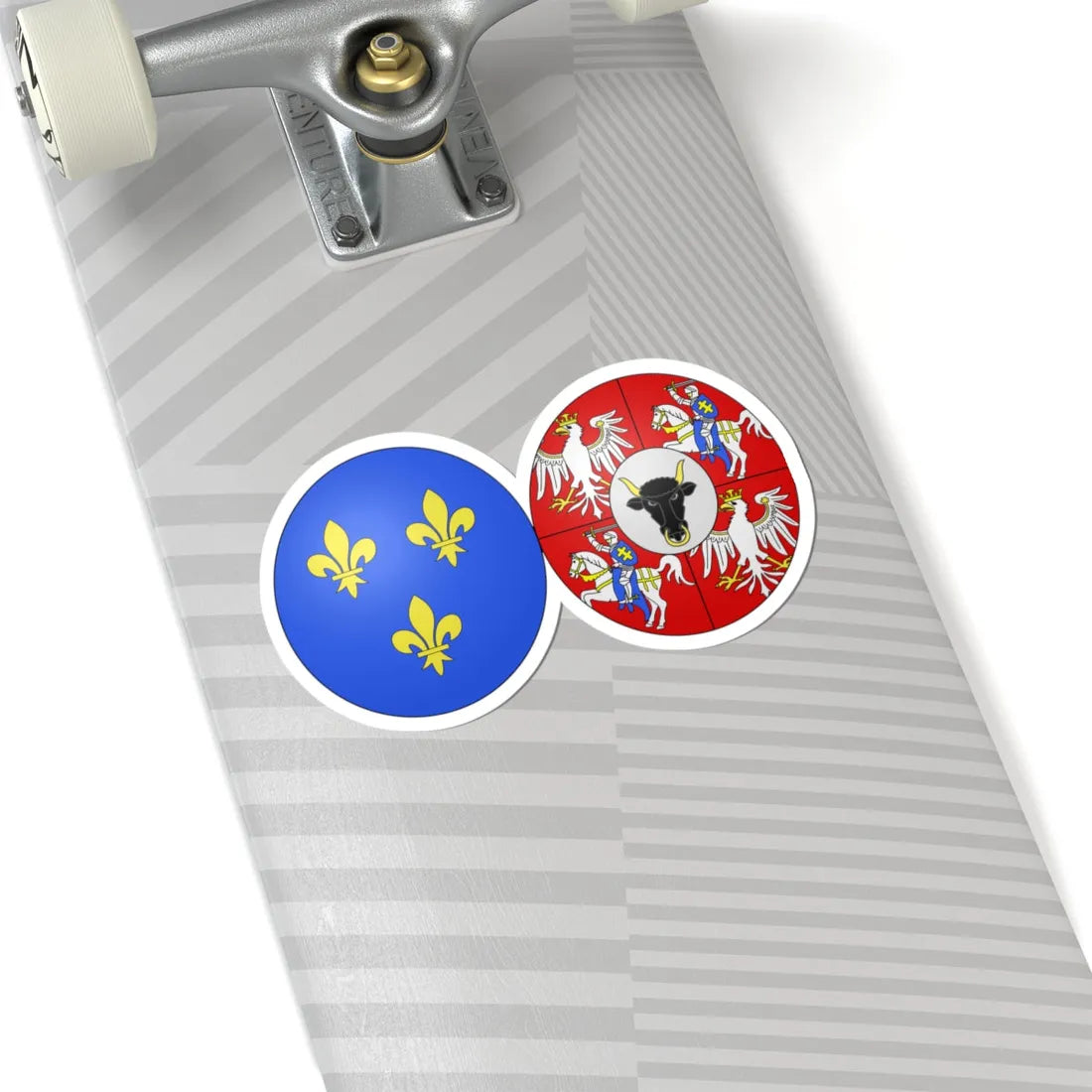 COA french queen Marie Leszczynska (Lithuania) (Coat of Arms) STICKER Vinyl Kiss-Cut Decal - The Sticker Space