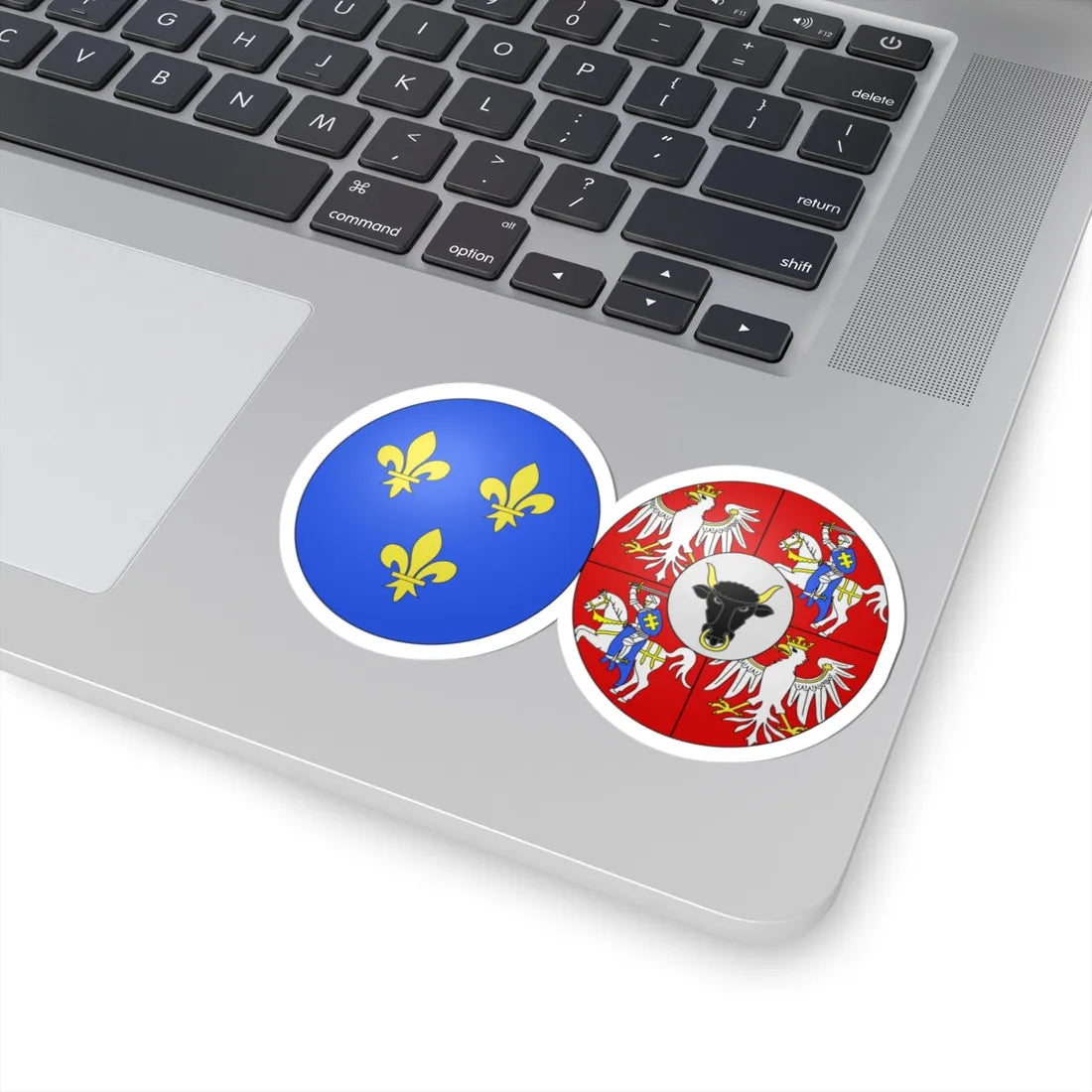 COA french queen Marie Leszczynska (Lithuania) (Coat of Arms) STICKER Vinyl Kiss-Cut Decal - The Sticker Space