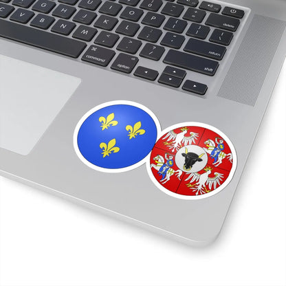 COA french queen Marie Leszczynska (Lithuania) (Coat of Arms) STICKER Vinyl Kiss-Cut Decal - The Sticker Space