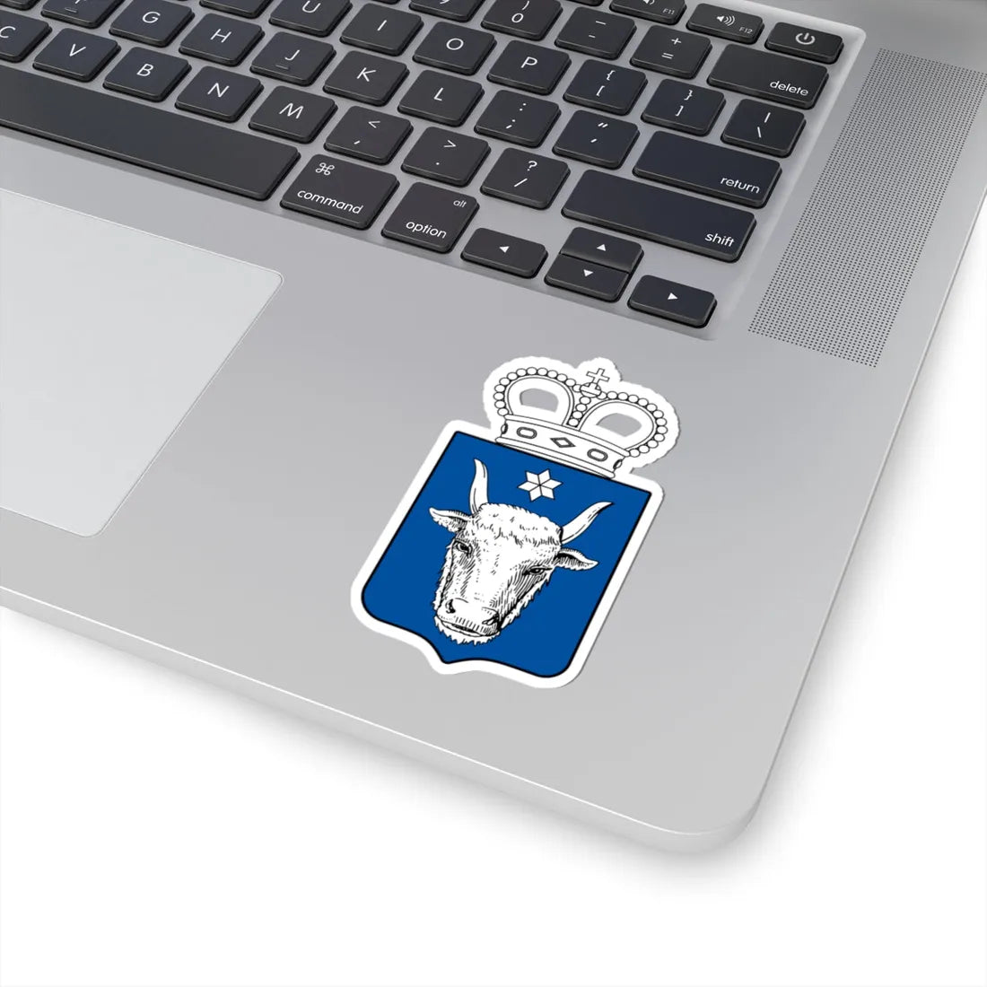 CoA from Flag of the Moldavian Army 1849 (Moldova) (Coat of Arms) STICKER Vinyl Kiss-Cut Decal - The Sticker Space