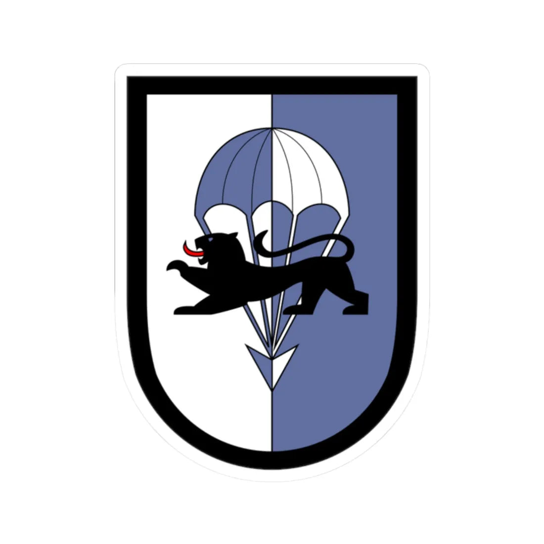COA FschJgBtl 313 (Germany) (Coat of Arms) STICKER Vinyl Kiss-Cut Decal 2 Inch White - The Sticker Space