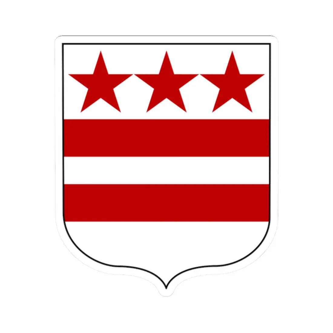 COA George Washington (United States) (Coat of Arms) STICKER Vinyl Kiss-Cut Decal 2 Inch White - The Sticker Space