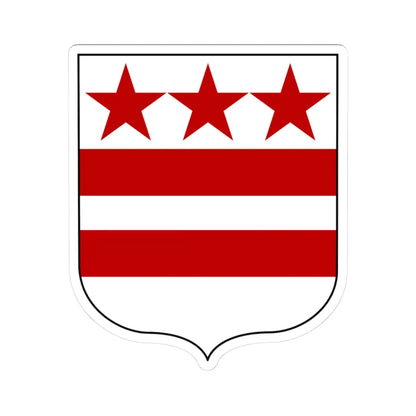 COA George Washington (United States) (Coat of Arms) STICKER Vinyl Kiss-Cut Decal 3 Inch White - The Sticker Space