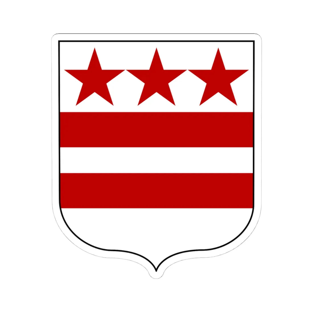 COA George Washington (United States) (Coat of Arms) STICKER Vinyl Kiss-Cut Decal 4 Inch White - The Sticker Space