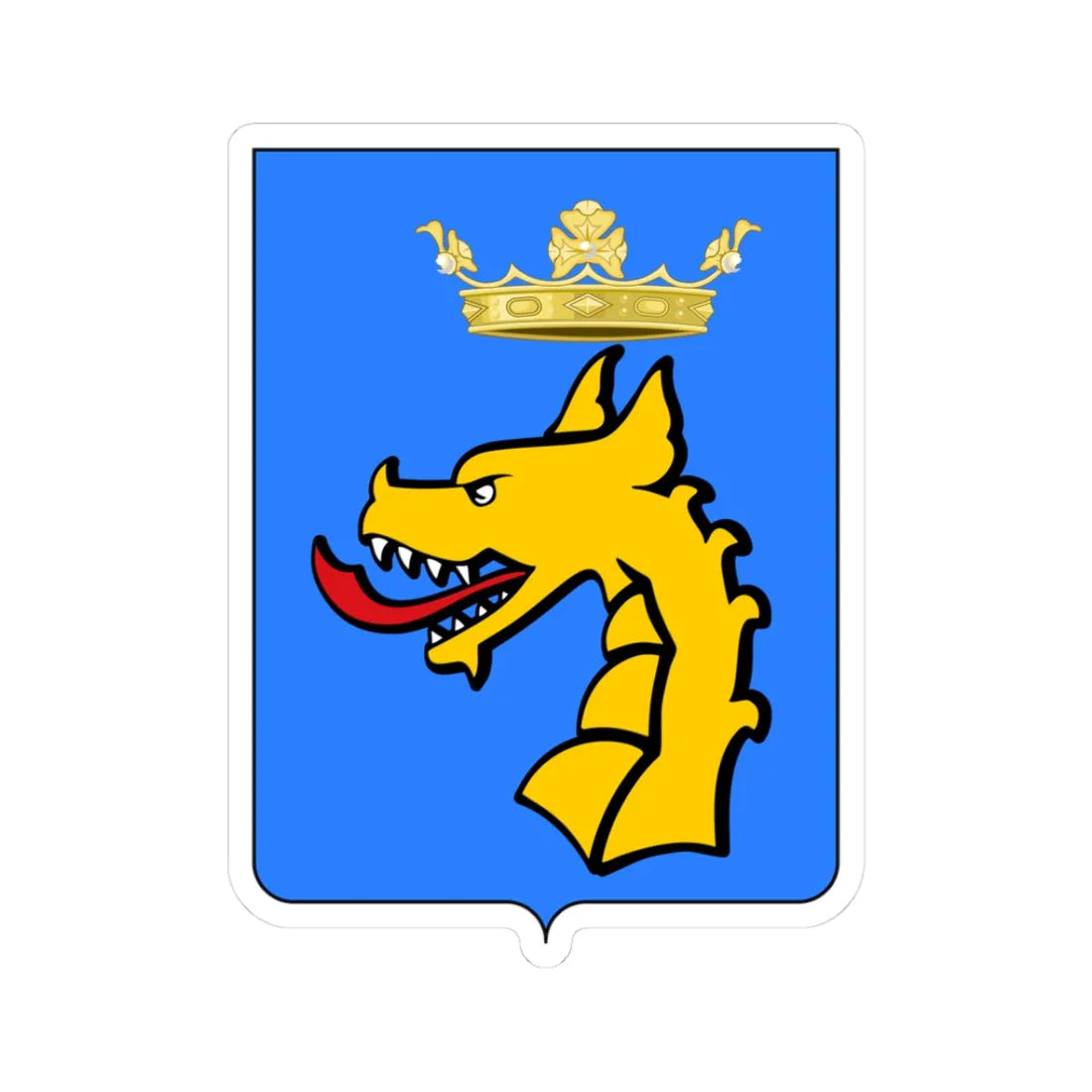 CoA Gherardinghi family (Italy) (Coat of Arms) STICKER Vinyl Kiss-Cut Decal - The Sticker Space