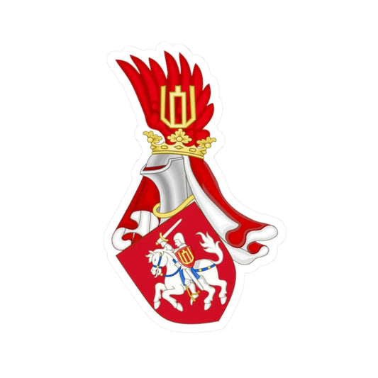 COA Grand Duchy of Lithuania with crest (Belarus) (Coat of Arms) STICKER Vinyl Kiss-Cut Decal 2 Inch White - The Sticker Space