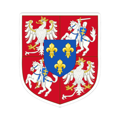 COA Henri I of Poland (Lithuania) (Coat of Arms) STICKER Vinyl Kiss-Cut Decal 4 Inch White - The Sticker Space