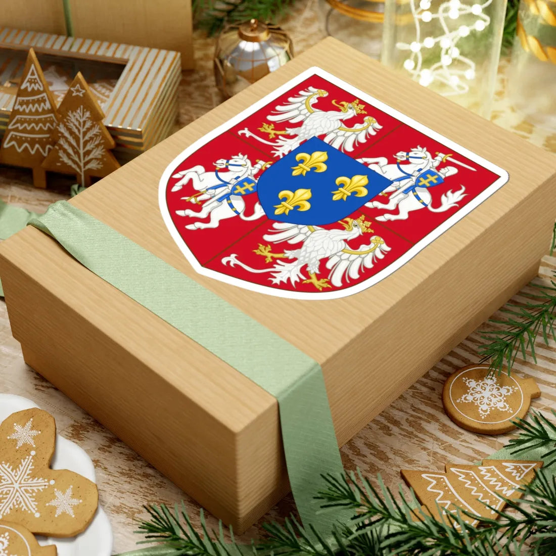 COA Henri I of Poland (Lithuania) (Coat of Arms) STICKER Vinyl Kiss-Cut Decal - The Sticker Space