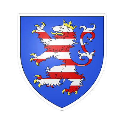 CoA Hesse State (Germany) (Coat of Arms) STICKER Vinyl Kiss-Cut Decal 3 Inch White - The Sticker Space