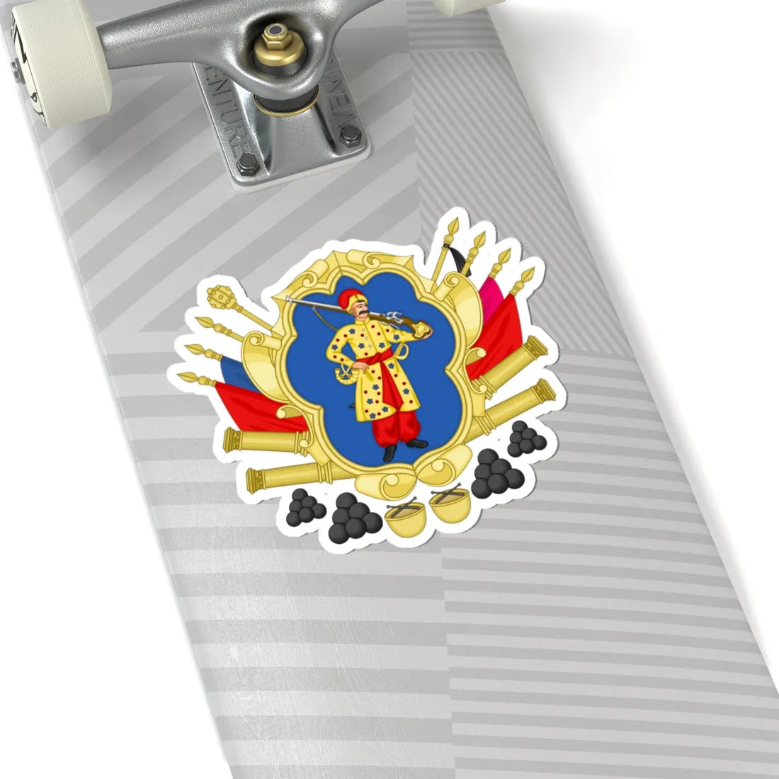 CoA Hetmanate (Algeria) (Coat of Arms) STICKER Vinyl Kiss-Cut Decal - The Sticker Space