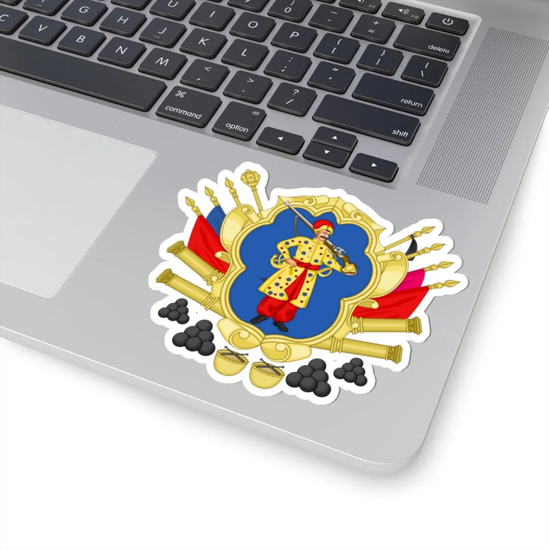 CoA Hetmanate (Algeria) (Coat of Arms) STICKER Vinyl Kiss-Cut Decal - The Sticker Space