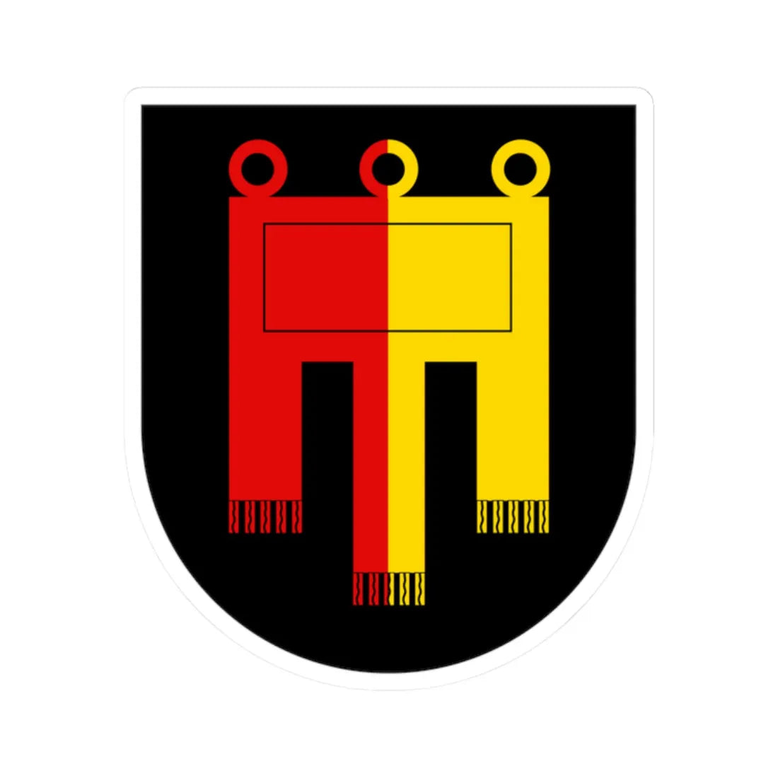 Coa House of Asperg (Germany) (Coat of Arms) STICKER Vinyl Kiss-Cut Decal 2 Inch White - The Sticker Space