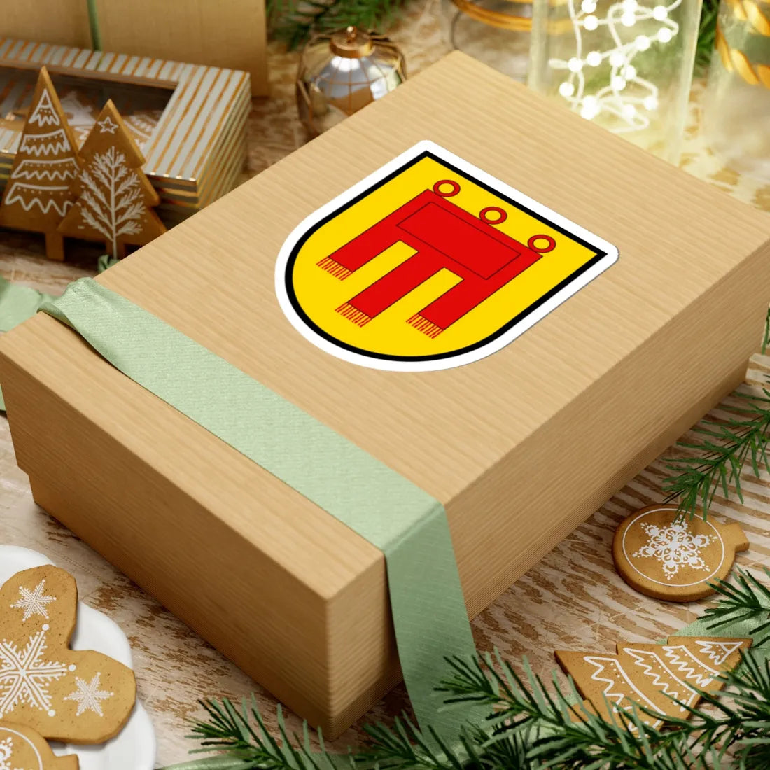 Coa House of Tuebingen framed (Germany) (Coat of Arms) STICKER Vinyl Kiss-Cut Decal - The Sticker Space