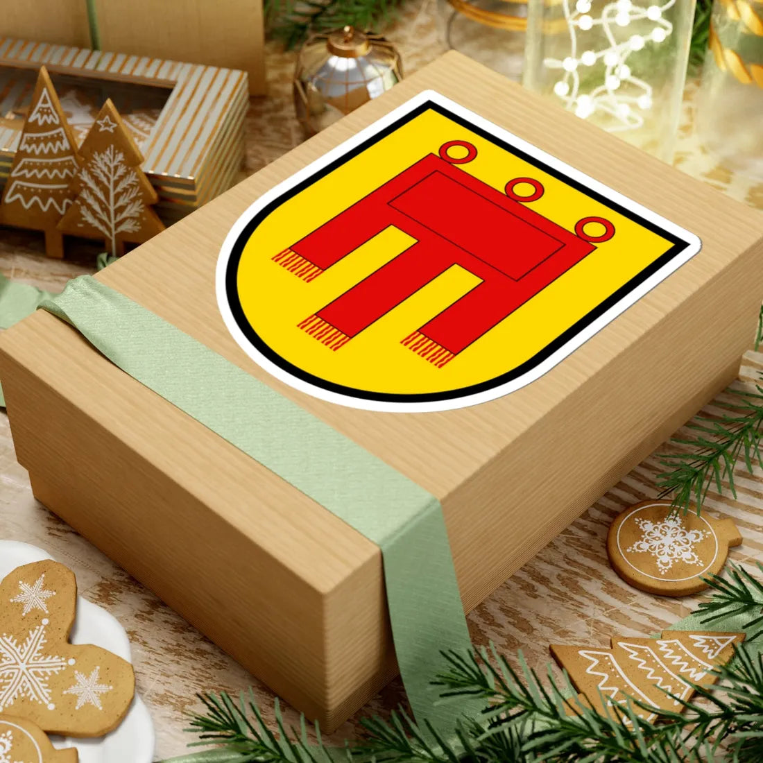 Coa House of Tuebingen framed (Germany) (Coat of Arms) STICKER Vinyl Kiss-Cut Decal - The Sticker Space