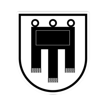 Coa House of Werdenberg-1 framed (Austria) (Coat of Arms) STICKER Vinyl Kiss-Cut Decal 2 Inch White - The Sticker Space