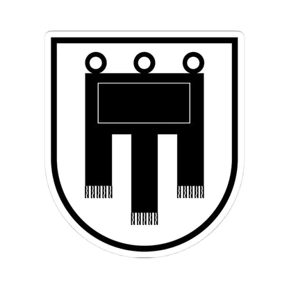 Coa House of Werdenberg-1 framed (Austria) (Coat of Arms) STICKER Vinyl Kiss-Cut Decal 4 Inch White - The Sticker Space