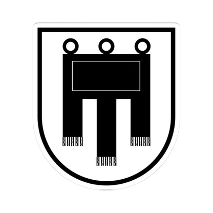 Coa House of Werdenberg-1 framed (Switzerland) (Coat of Arms) STICKER Vinyl Kiss-Cut Decal 3 Inch White - The Sticker Space