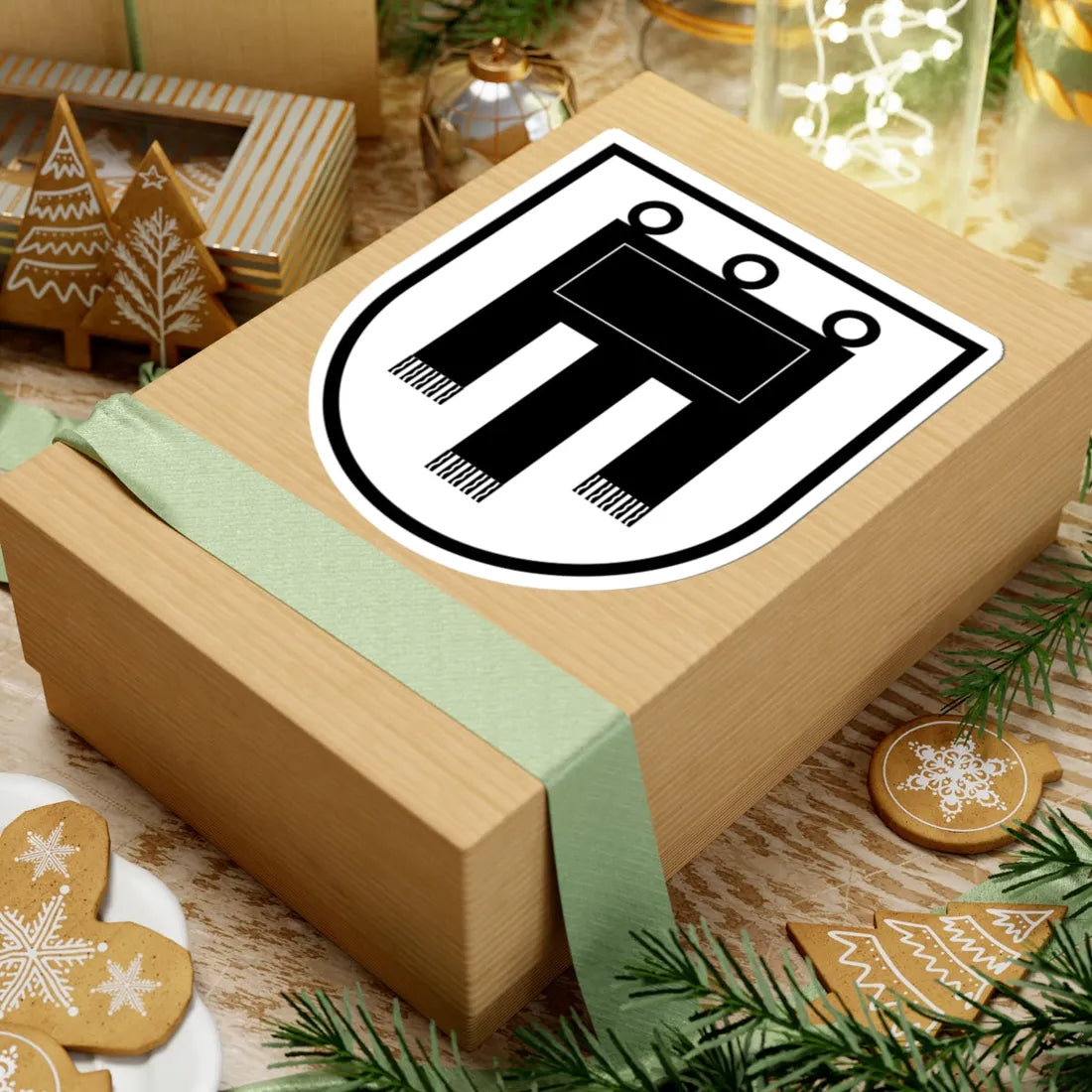 Coa House of Werdenberg-1 framed (Switzerland) (Coat of Arms) STICKER Vinyl Kiss-Cut Decal - The Sticker Space