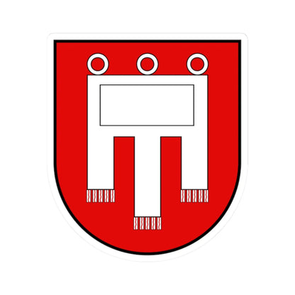 Coa House of Werdenberg-2 (Switzerland) (Coat of Arms) STICKER Vinyl Kiss-Cut Decal 2 Inch White - The Sticker Space