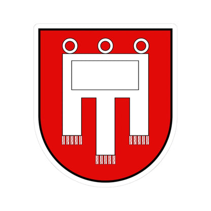 Coa House of Werdenberg-2 (Switzerland) (Coat of Arms) STICKER Vinyl Kiss-Cut Decal 3 Inch White - The Sticker Space