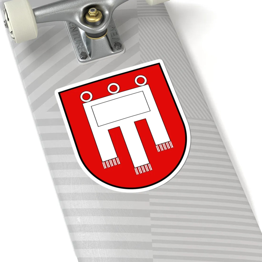 Coa House of Werdenberg-2 (Switzerland) (Coat of Arms) STICKER Vinyl Kiss-Cut Decal - The Sticker Space