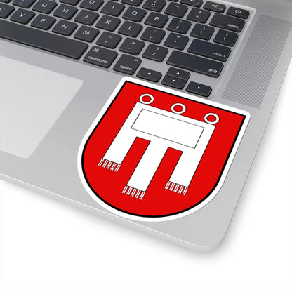 Coa House of Werdenberg-2 (Switzerland) (Coat of Arms) STICKER Vinyl Kiss-Cut Decal - The Sticker Space