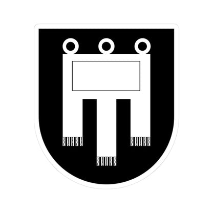 Coa House of Werdenberg-3 (Switzerland) (Coat of Arms) STICKER Vinyl Kiss-Cut Decal 3 Inch White - The Sticker Space