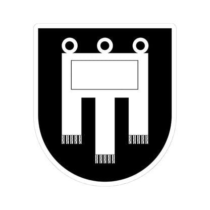 Coa House of Werdenberg-3 (Switzerland) (Coat of Arms) STICKER Vinyl Kiss-Cut Decal 4 Inch White - The Sticker Space