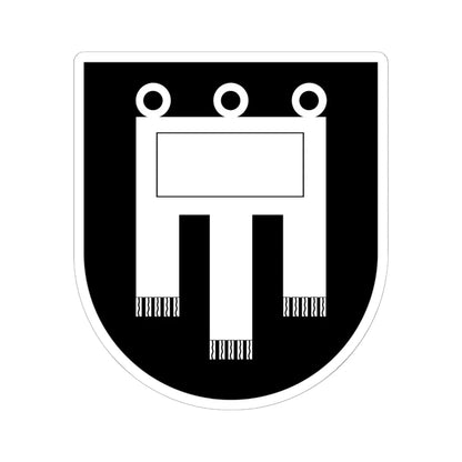 Coa House of Werdenberg-3 (Switzerland) (Coat of Arms) STICKER Vinyl Kiss-Cut Decal - The Sticker Space