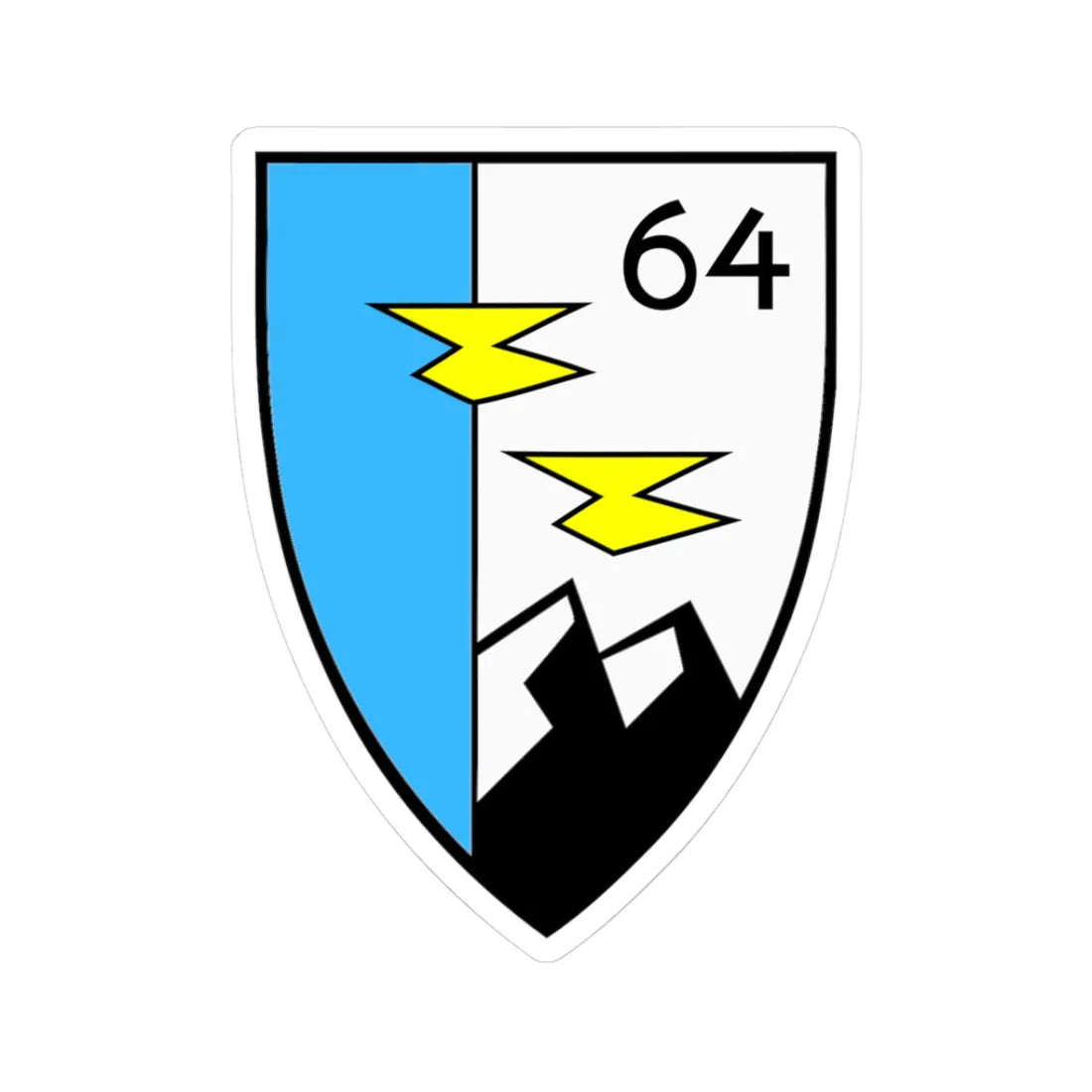 COA HSG 64 (Germany) (Coat of Arms) STICKER Vinyl Kiss-Cut Decal 3 Inch White - The Sticker Space