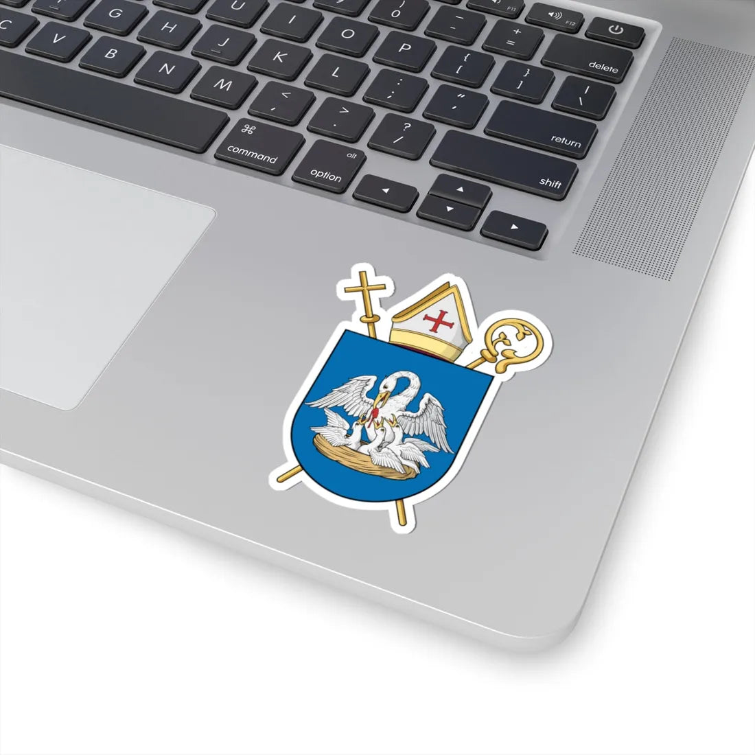 Coa Hungary Cat Bishop Vinkovich (Hungary) (Coat of Arms) STICKER Vinyl Kiss-Cut Decal - The Sticker Space