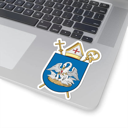 Coa Hungary Cat Bishop Vinkovich (Hungary) (Coat of Arms) STICKER Vinyl Kiss-Cut Decal - The Sticker Space