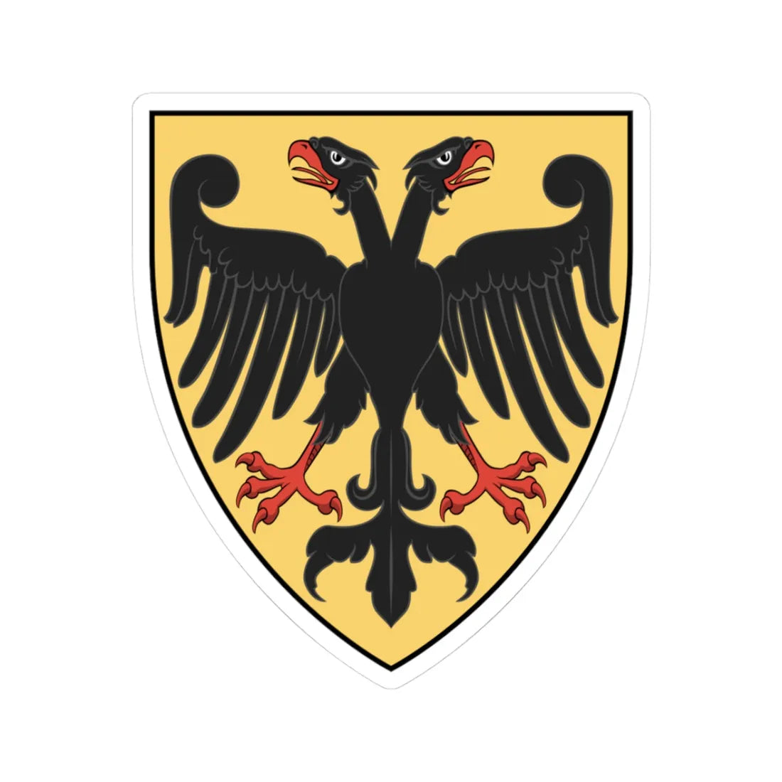 Coa Hungary Clan Balogh (Hungary) (Coat of Arms) STICKER Vinyl Kiss-Cut Decal 3 Inch White - The Sticker Space