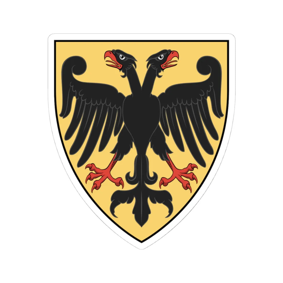 Coa Hungary Clan Balogh (Hungary) (Coat of Arms) STICKER Vinyl Kiss-Cut Decal 4 Inch White - The Sticker Space