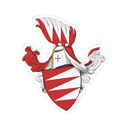 Coa Hungary Clan Gutkeled (Hungary) (Coat of Arms) STICKER Vinyl Kiss-Cut Decal 4 Inch White - The Sticker Space