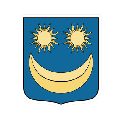 Coa Hungary Clan Hont-Pázmány v2 (Hungary) (Coat of Arms) STICKER Vinyl Kiss-Cut Decal 2 Inch White - The Sticker Space