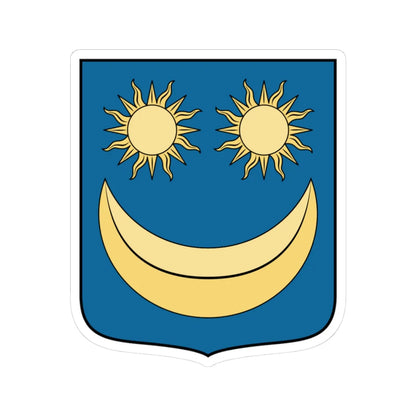 Coa Hungary Clan Hont-Pázmány v2 (Hungary) (Coat of Arms) STICKER Vinyl Kiss-Cut Decal 3 Inch White - The Sticker Space