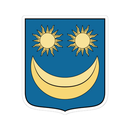 Coa Hungary Clan Hont-Pázmány v2 (Hungary) (Coat of Arms) STICKER Vinyl Kiss-Cut Decal 6 Inch White - The Sticker Space